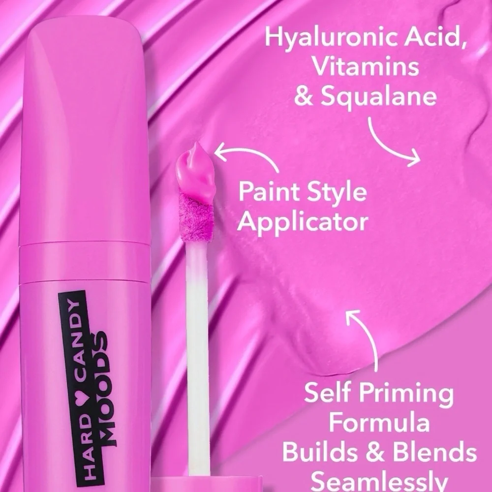 (2) Hard Candy Moods Shadow Paint, Matte Cream Eye Shadow & Primer- Hype, Babe